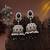 Black color kundan earrings