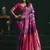 purple & pink soft silk with fancy pumpum saree
