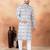 Off white art silk straight kurta for men