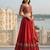 Red Silk Zari Swqunce Embroidery Work Lehenga choli For Women's