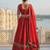 Red Silk Zari Swqunce Embroidery Work Lehenga choli For Women's