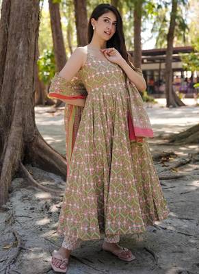 Multi color muslin digital print designer salwar suit 2