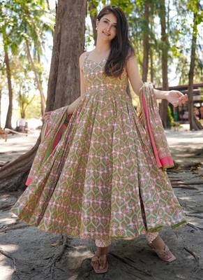 Multi color muslin digital print designer salwar suit 3