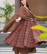 Multi color muslin digital print designer salwar suit