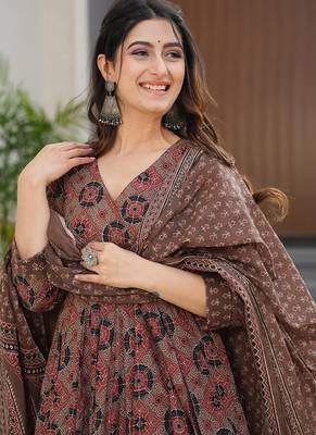 Multi color muslin digital print designer salwar suit 2