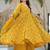 Yellow muslin digital print designer salwar suit