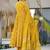 Yellow muslin digital print designer salwar suit