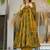Mustard muslin digital print designer salwar suit