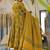 Mustard muslin digital print designer salwar suit