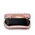 Anekaant glided gleam dusty pink net striped embellished clutch