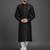Black  dupion silk embroidered kurta set
