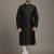 Black dupion silk embroidered kurta set