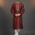 Maroon dupion silk embroidered kurta set