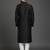 Black dupion silk embroidered kurta set