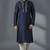 Navy dupion silk embroidered kurta set