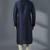Navy dupion silk embroidered kurta set