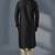 Black dupion silk embroidered kurta set