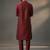 Maroon dupion silk  kurta set