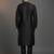 Black dupion silk embroidered kurta set
