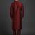 Maroon dupion silk embroidered kurta set