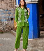 Creap Shirt Collar & Trousers Co-Ords