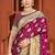 light plum satin silk woven work traditional saree