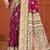 light plum satin silk woven work traditional saree