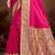 ruby pink silk blend woven work traditional saree