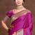 magenta purple silk blend woven work traditional saree