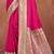 ruby pink silk blend woven work traditional saree