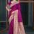 wine purple silk blend woven work traditional saree