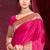 ruby pink silk blend woven work traditional saree