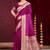 wine purple silk blend woven work traditional saree
