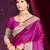 wine purple silk blend woven work traditional saree