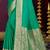 emerald green silk blend woven work traditional saree