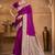 wine purple silk blend woven work traditional saree