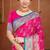 rani pink satin silk blend woven work traditional saree