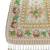 Anekaant blush & bead ivory satin concentric beadwork embellished clutch