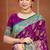 royal purple satin silk blend woven work traditional saree