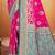 rani pink satin silk blend woven work traditional saree