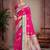 rani pink satin silk blend woven work traditional saree