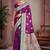 wine purple satin silk blend woven work traditional saree
