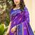 purple soft silk blend woven work traditional saree