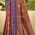 peach soft silk blend woven work traditional saree