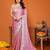 pink mannequin embroidery  work  saree 