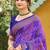 purple soft silk blend woven work traditional saree