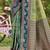 sea green soft silk blend woven work traditional saree