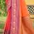 gajri soft silk blend woven work traditional saree