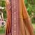orange soft silk blend woven work traditional saree
