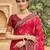 pink soft silk blend woven work traditional saree